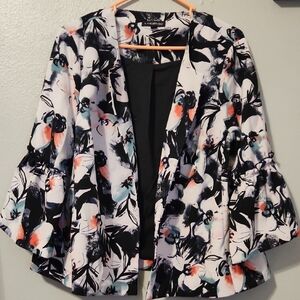 Abstract Floral Women's Blazer